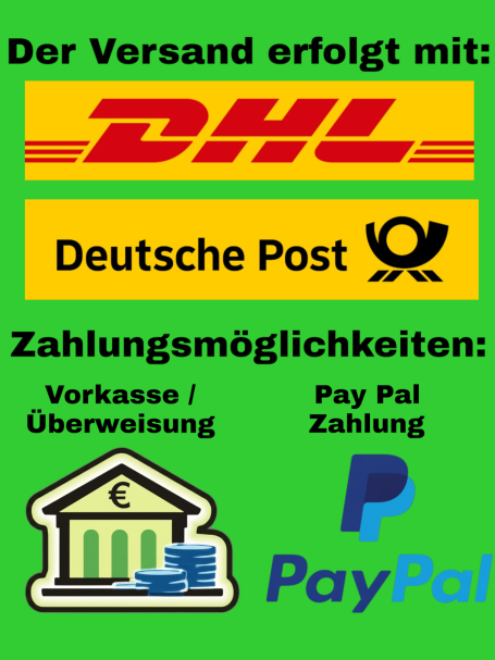 Wir versenden unsere Ware mit: